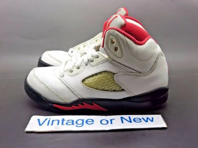 Nike air jordan v 5 fire red retro ps 2013 sz 13.5c