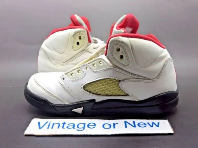 Nike air jordan v 5 fire red retro ps 2013 sz 13.5c