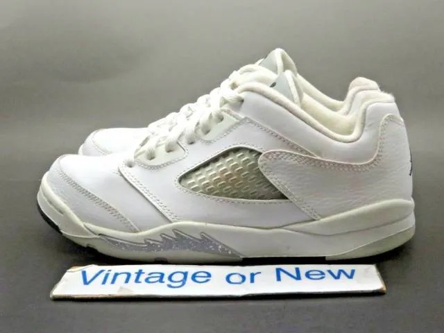Nike Air Jordan V 5 Low White Black Wolf Grey 2016 Retro...