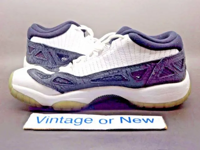 Nike Air Jordan XI 11 IE Low White Black Retro GS 2011 sz 6Y