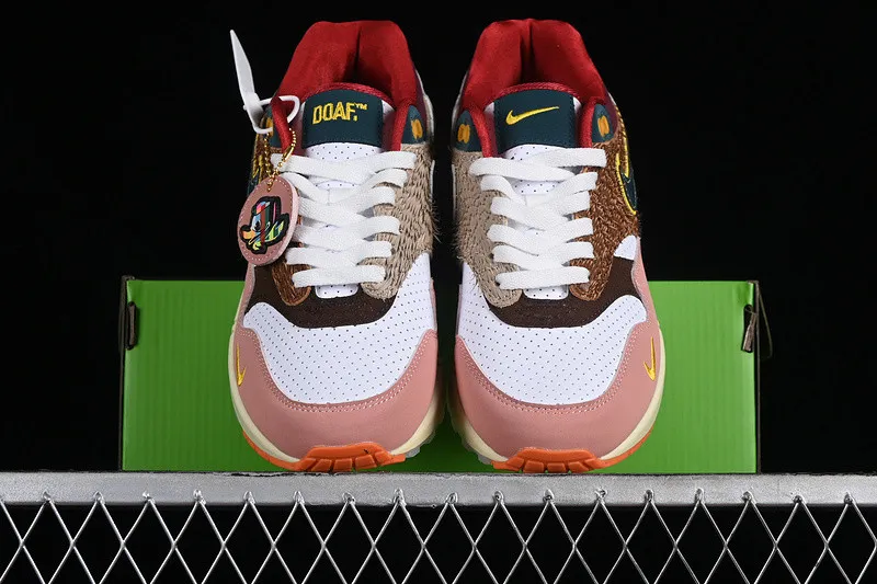 Nike Air Max 1 PE White Pink Brown Red HO2639-100