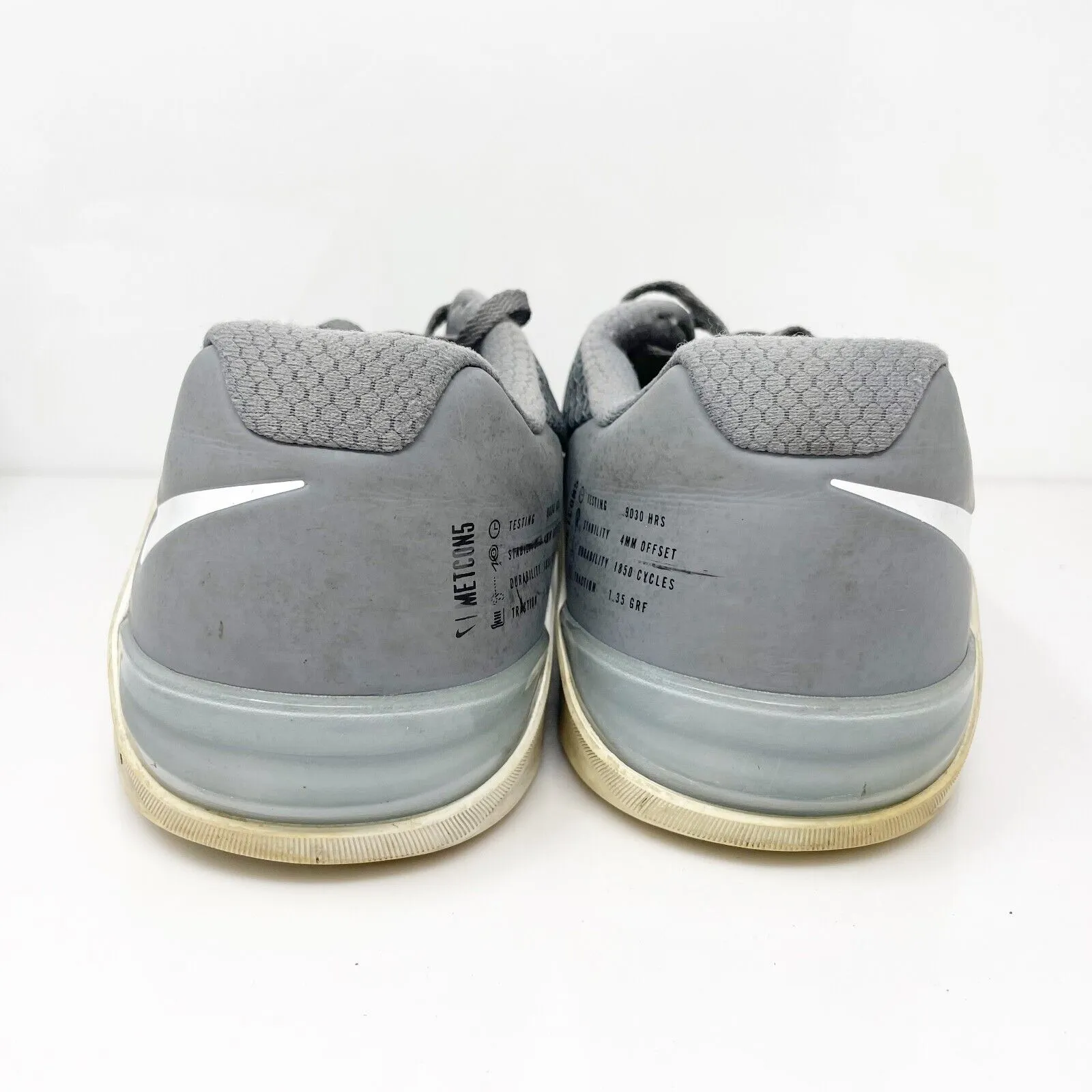 Nike Mens Metcon 5 AQ1189-091 Gray Running Shoes Sneakers Size 13