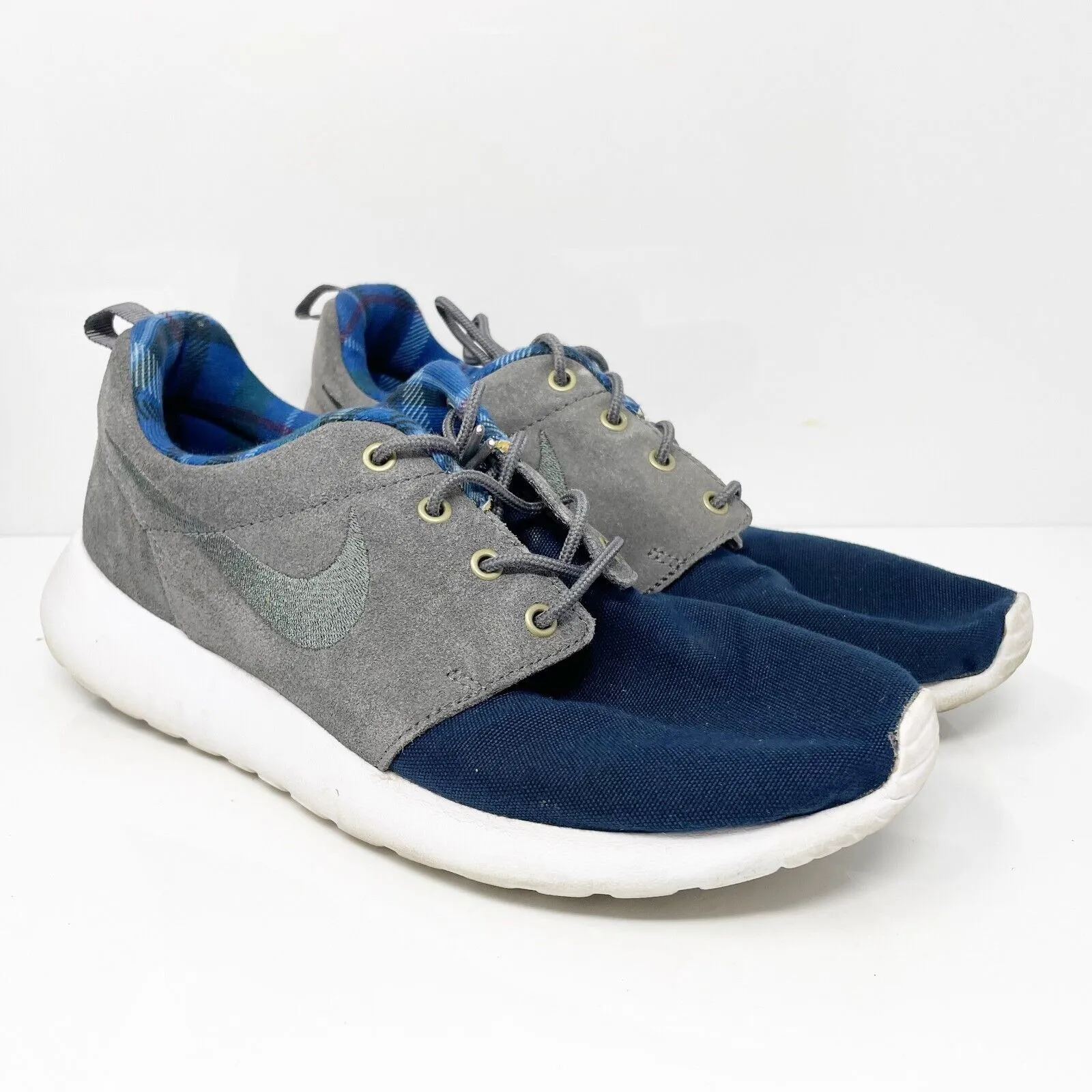 Nike Mens Roshe One Premium 525234-402 Blue Running Shoes Sneakers Size 8