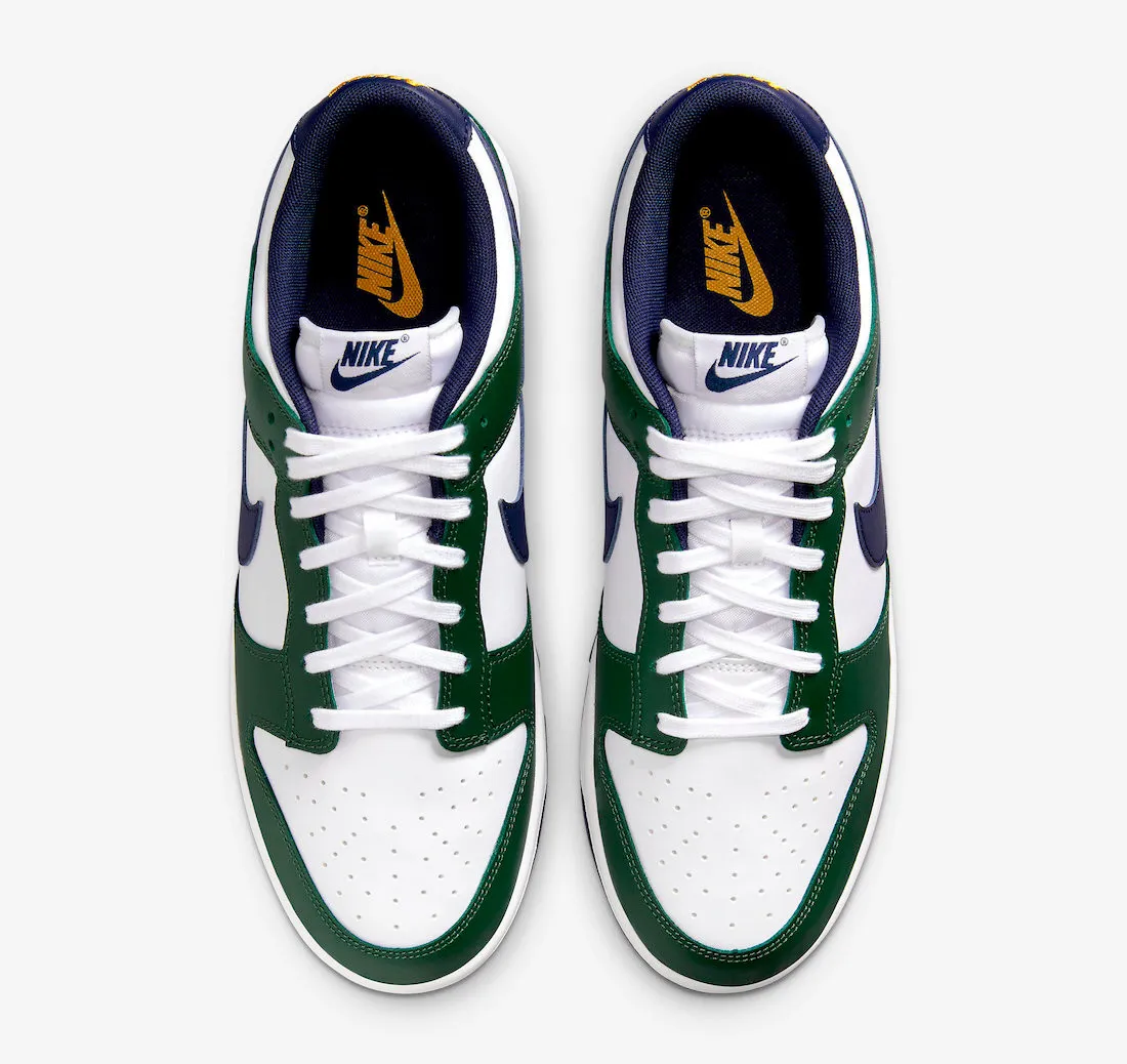 Nike SB Dunk Low Fir Midnight Navy White University Gold FV6911-300