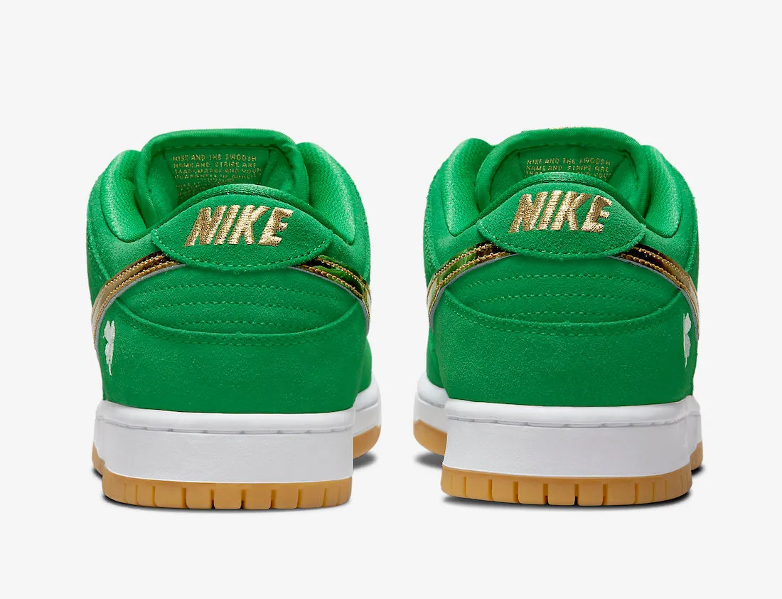 Nike SB Dunk Low Pro St. Patrick's Day Green Gold White BQ6817-303