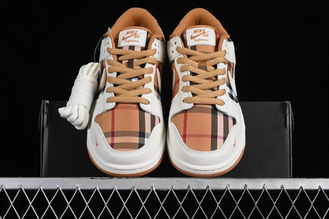 Nike SB Dunk Low Supreme Brown Off White Black Red SU1853-513