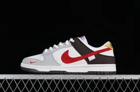 Nike SB Dunk Low White Grey Brown Red GJ8309-932