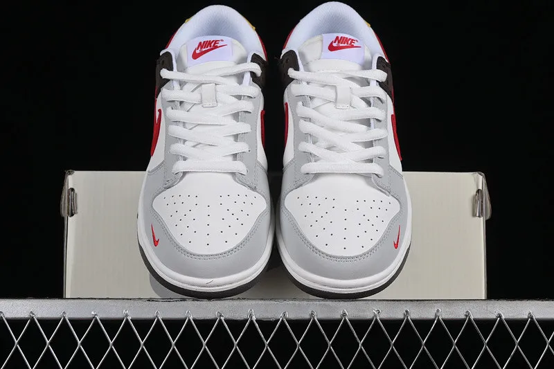 Nike SB Dunk Low White Grey Brown Red GJ8309-932