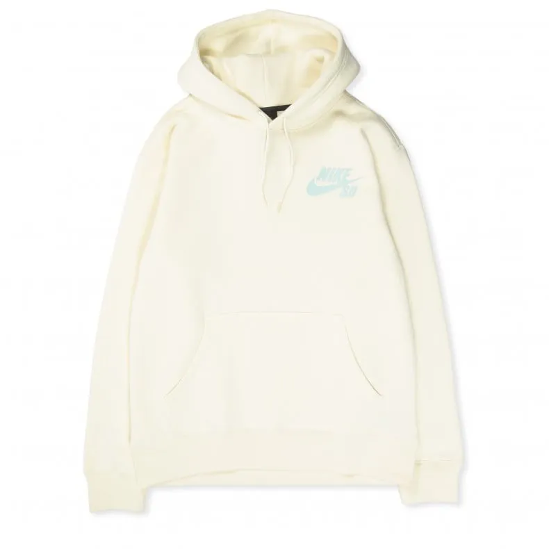 Nike SB Icon Pullover Hooded Sweatshirt (Coconut Milk/Light Dew)