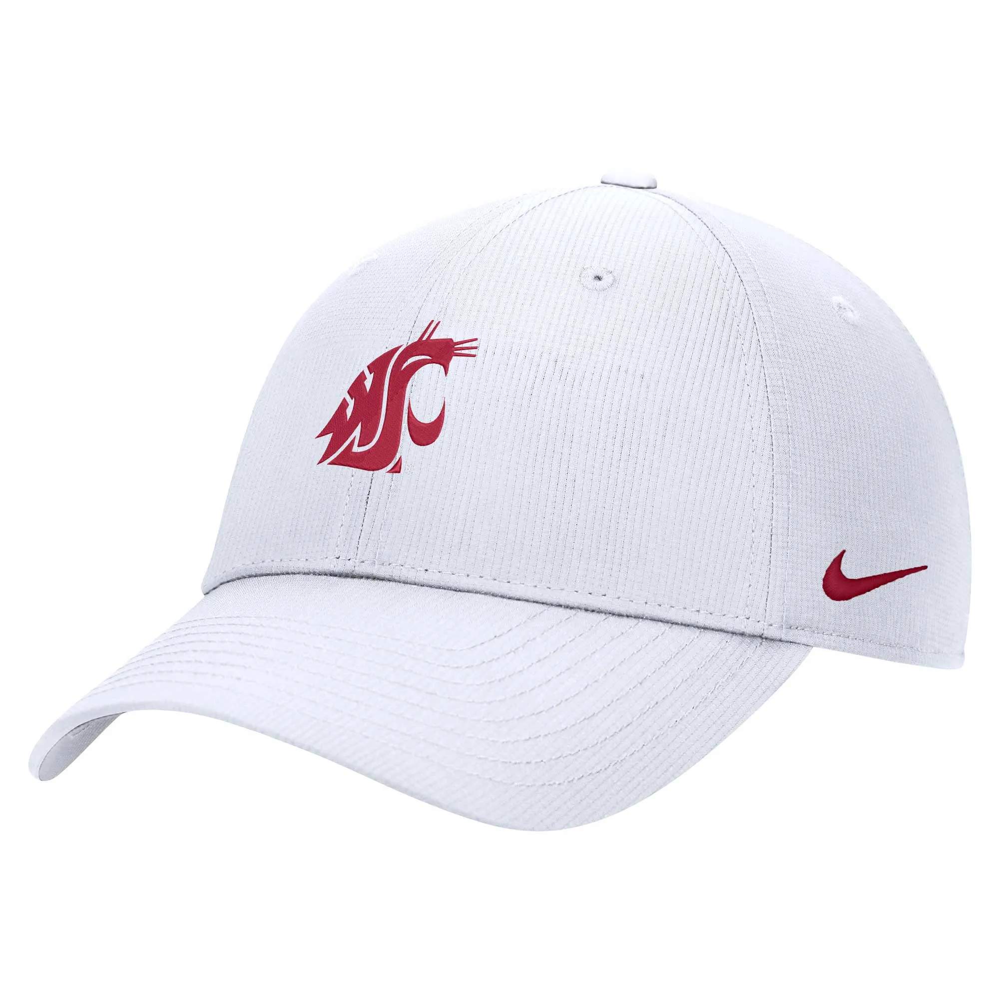 Nike Washington State Cougars White 2024 Sideline Club Adjustable Hat