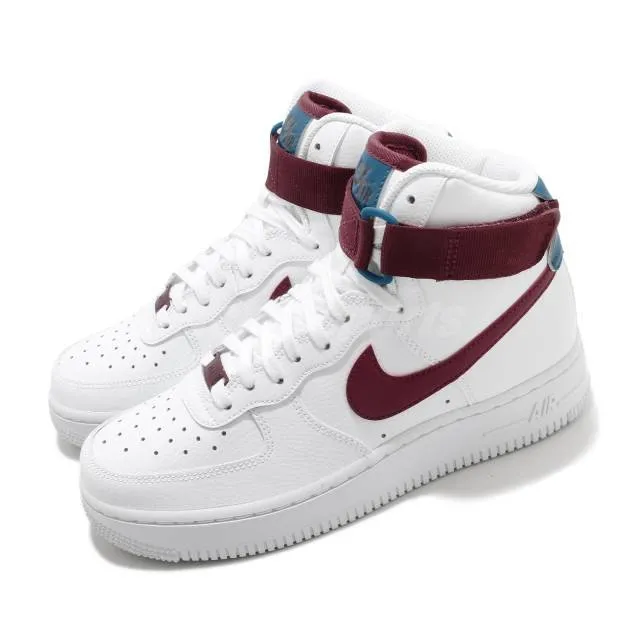 Nike Wmns Air Force 1 High White Team Red Green Abyss Wo...