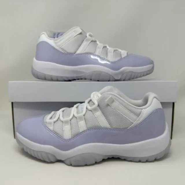 Nike wmns air jordan retro xi 11 low pure violet 2022 women's size 12 ah7860-101