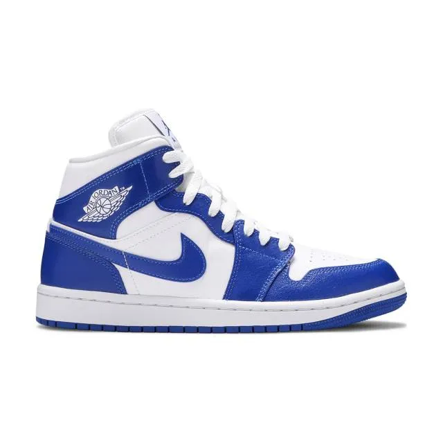Nike Women's Air Jordan 1 Mid (Kentucky Blue/ White/ Hyp...