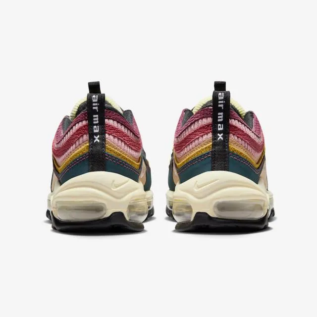 Nike women's air max 97 (multi-color corduroy/ deep jungle/ white/ bronzine/ sesame/ red stardust/ c