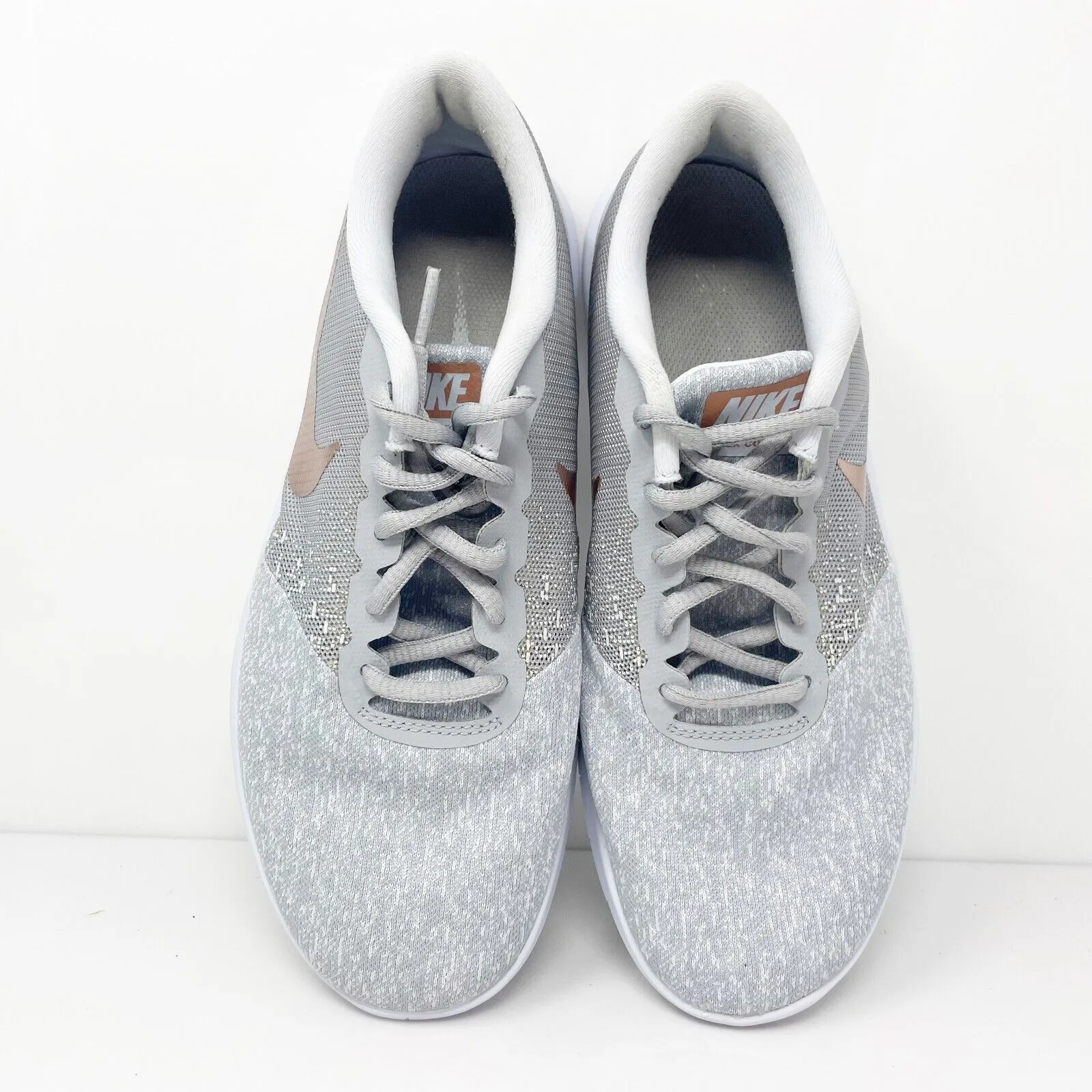 Nike Womens Flex Contact 908995-006 Gray Running Shoes Sneakers Size 7.5