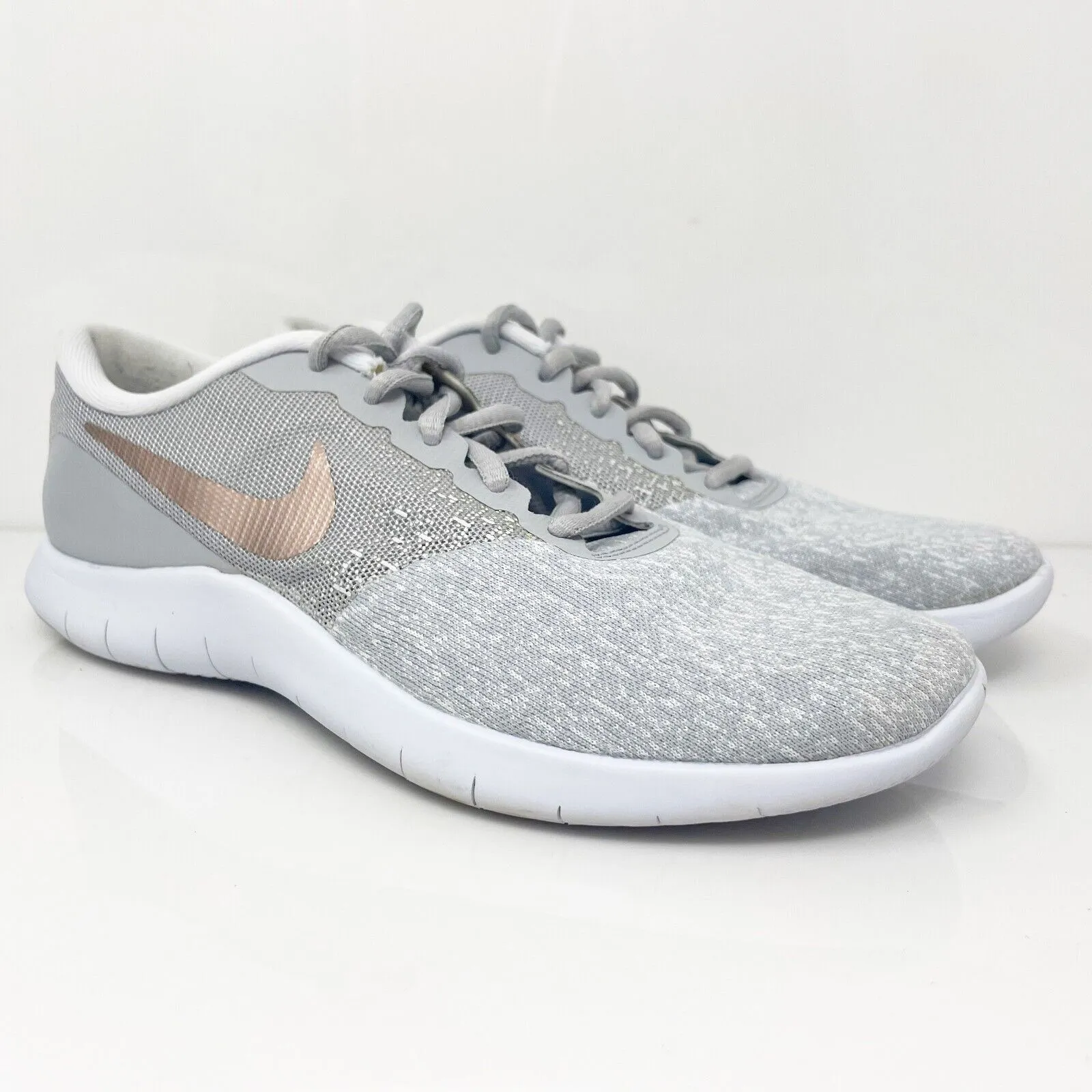 Nike Womens Flex Contact 908995-006 Gray Running Shoes Sneakers Size 7.5