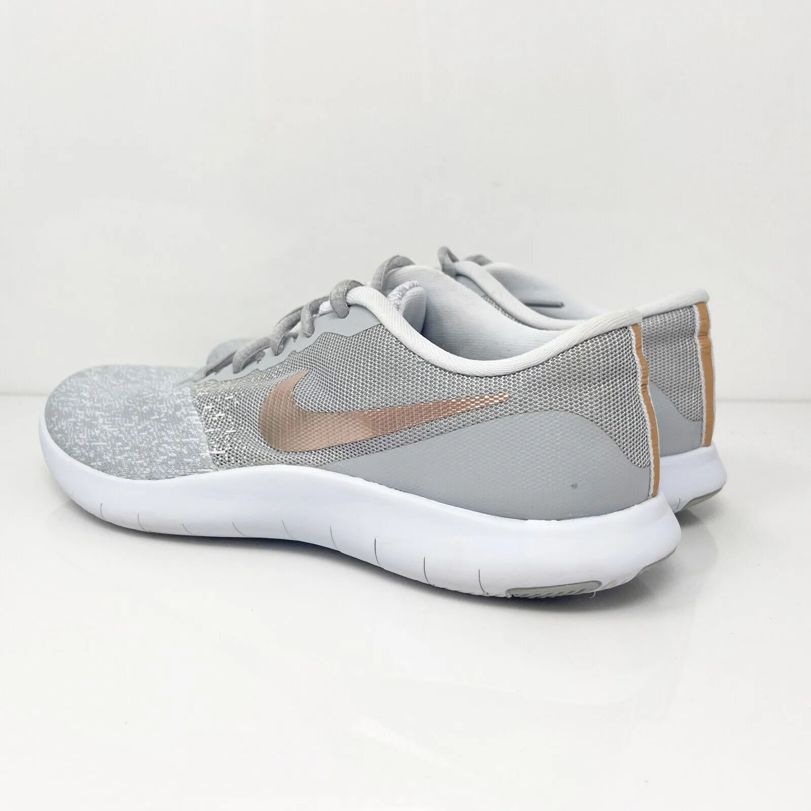 Nike Womens Flex Contact 908995-006 Gray Running Shoes Sneakers Size 7.5