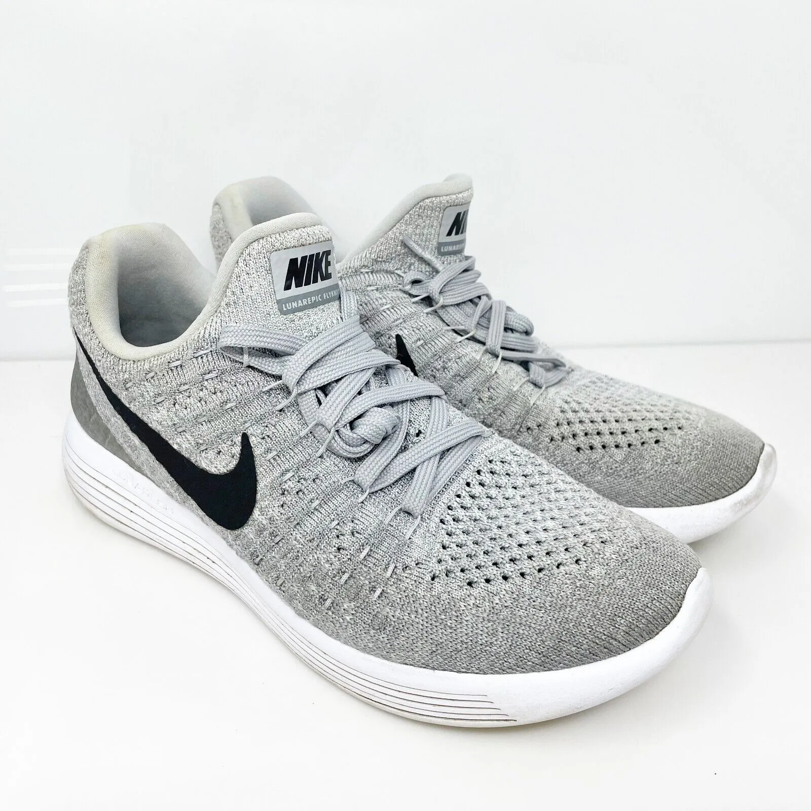 Nike Womens Lunarepic Low Flyknit 2 863780-002 Gray Running Shoes Sneakers Sz 7