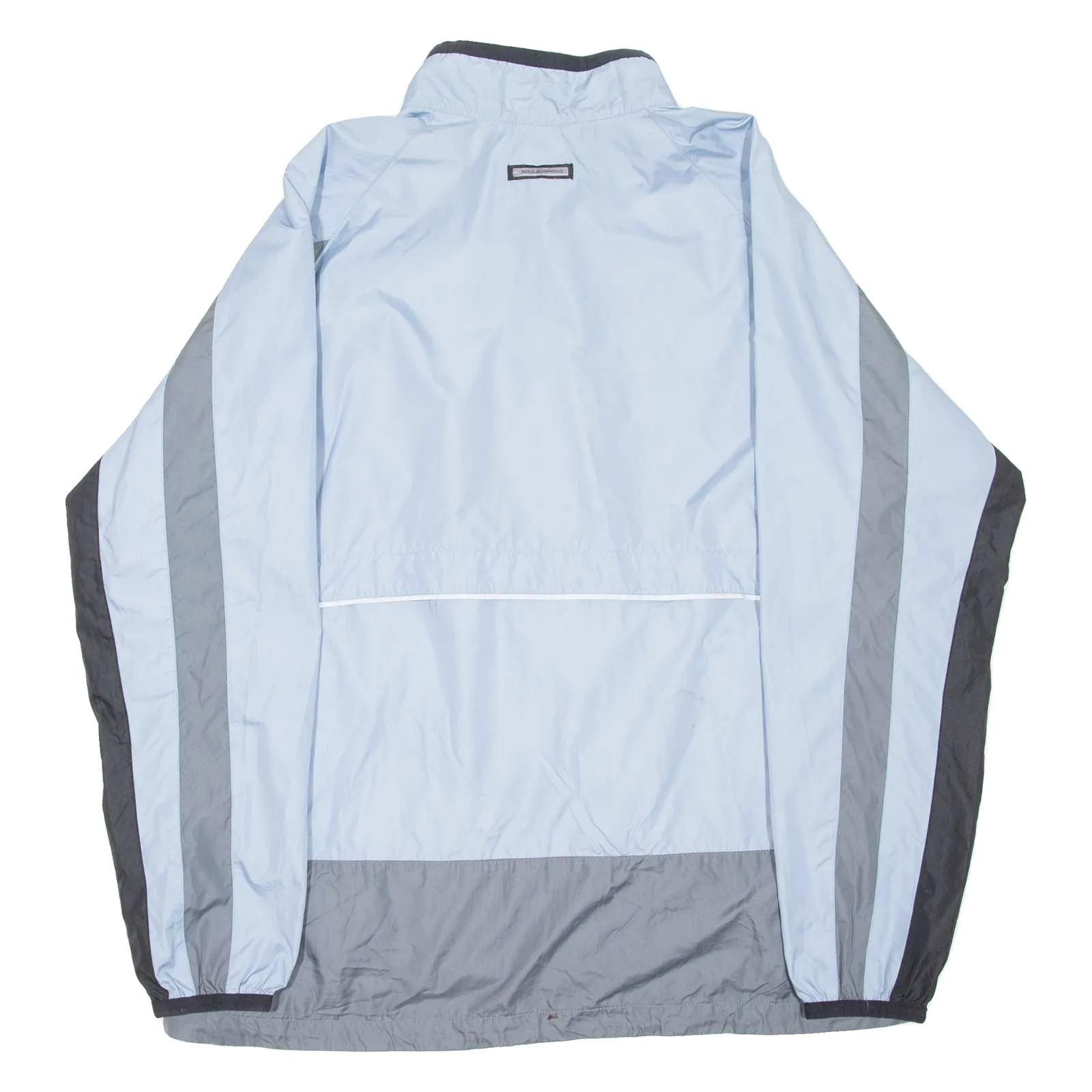NIKE Womens Windbreaker Jacket Blue Colourblock UK 16