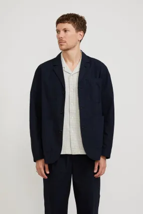Nilas Typewriter Work Jacket Dark Navy