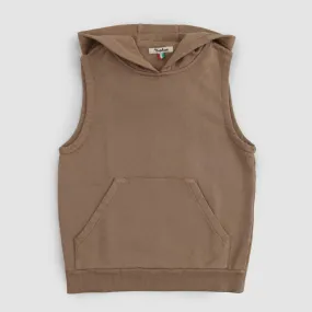 Nupkeet Boy's Brown Vest Sweatshirt