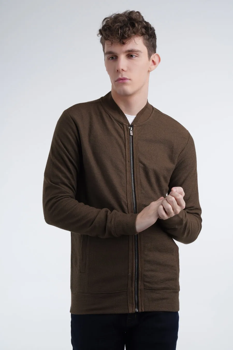 Olive Knit Jacket