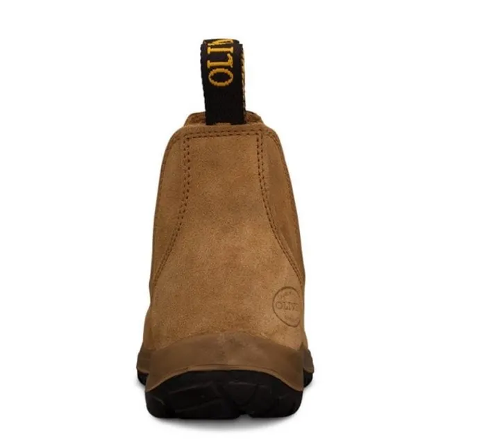 OLIVER WB34 Series Beige Elastic Sided Boot, Water Resistant Suede Leather