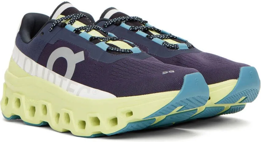 On Gray & Yellow Cloudm ster Sneakers