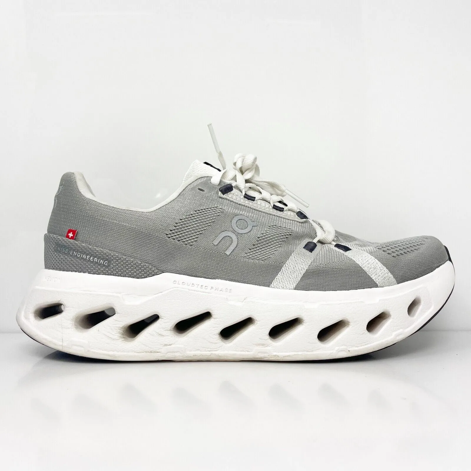 On Mens Cloudeclipse Gray Running Shoes Sneakers Size 9