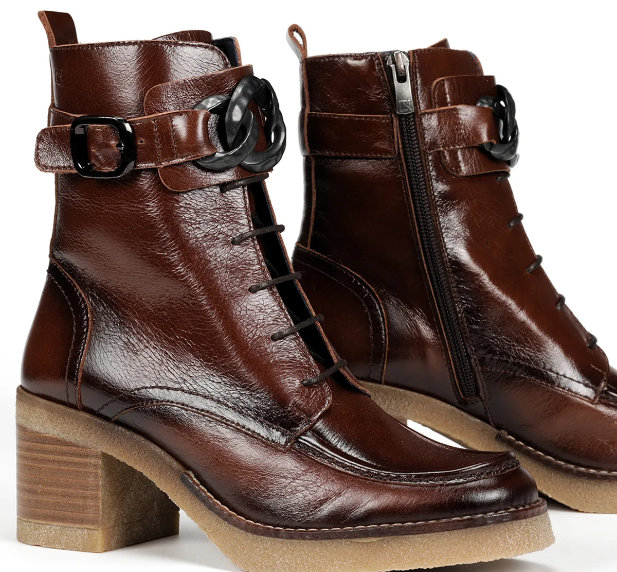 OPRAH D9188 Brown Ankle Boot