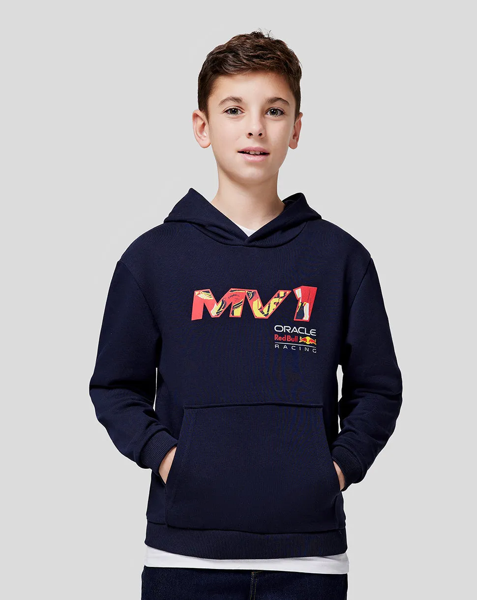 Oracle Red Bull Racing Juniors Max Pop Art Oversized Hoodie - Night Sk