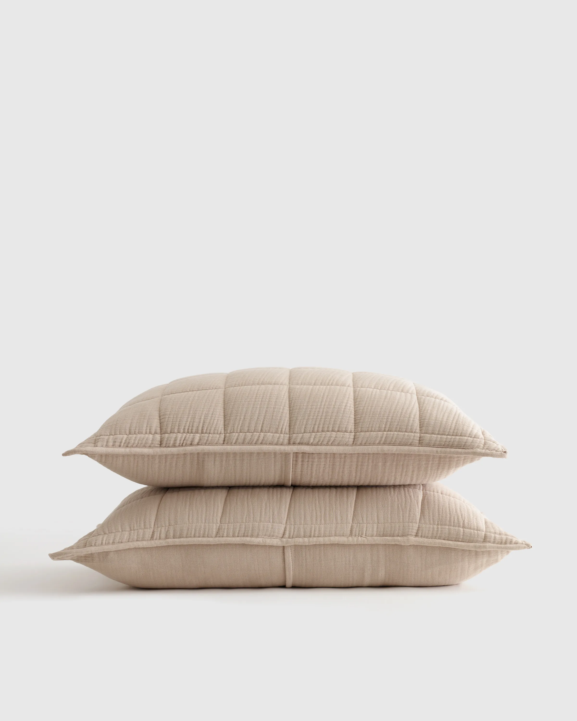 Organic Airy Gauze Box Quilt Sham Set