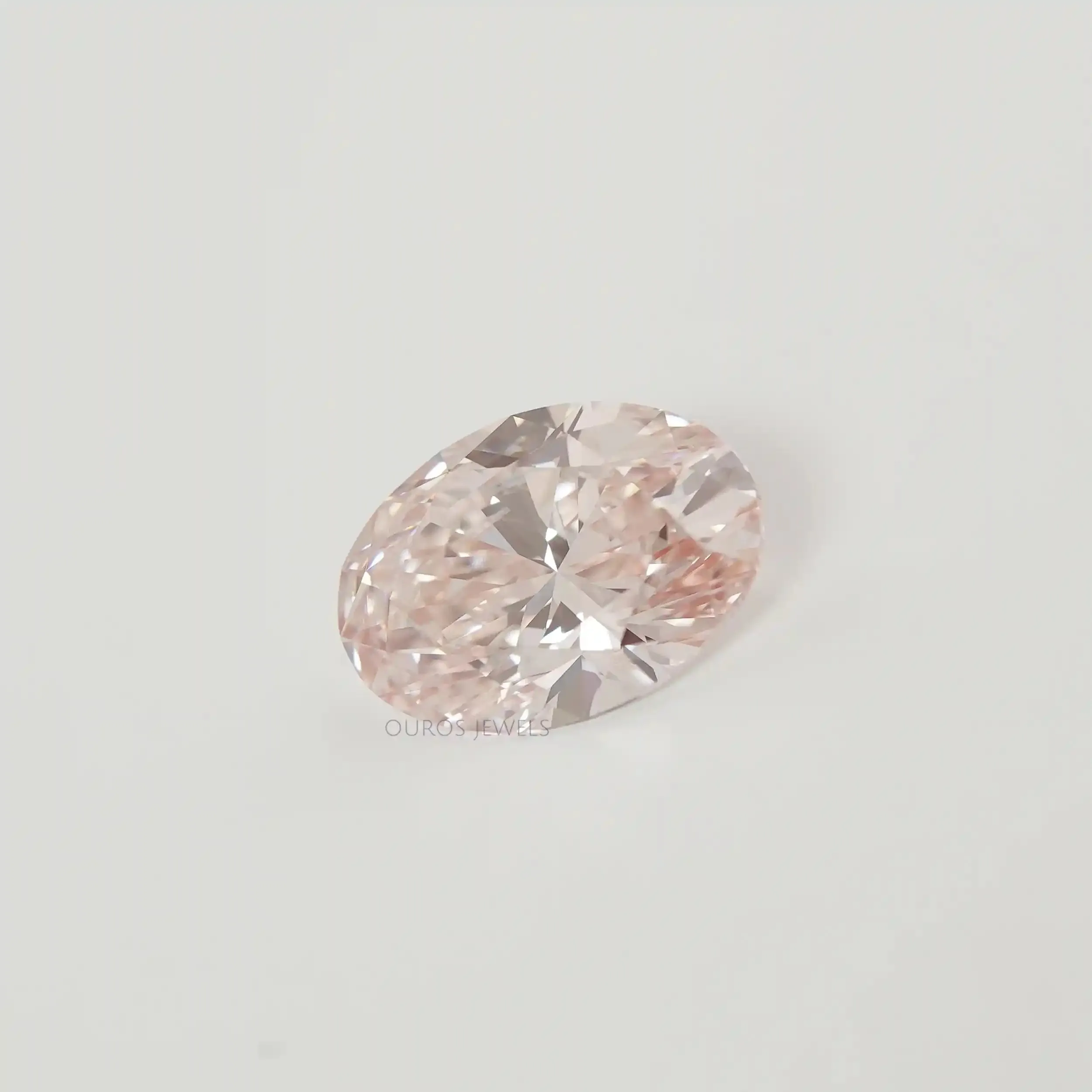 Oval Shape Fancy Intense Pink Lab Grown Diamond