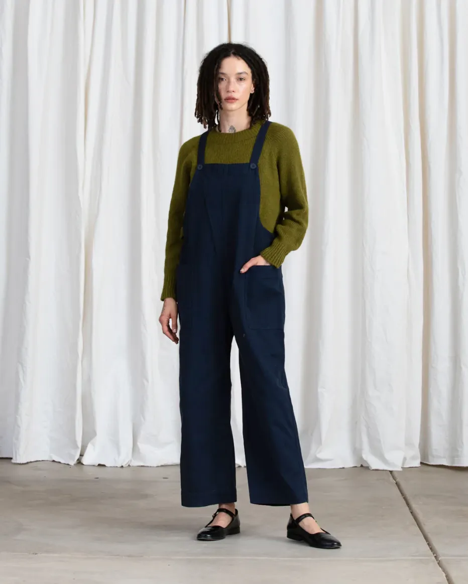 OVERALL JUMPER | NAVY - ALI GOLDEN