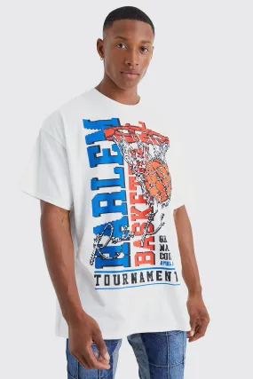 Oversized Basketball Tournament T-shirt | boohooMAN UK
