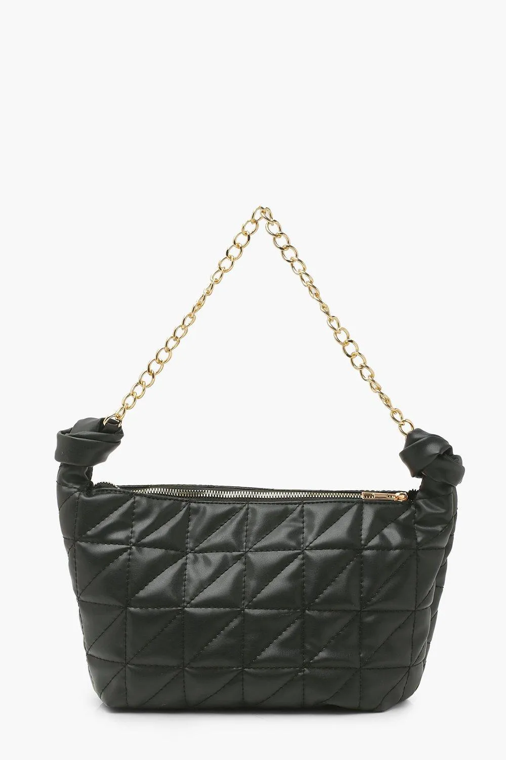 Oversized Quilted Chunky Chain Shoulder Bag