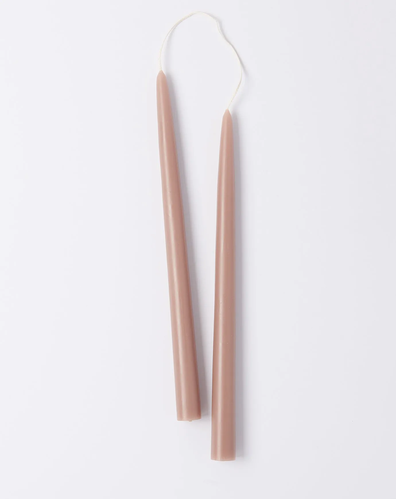 Pair of 12 Taper Candles in Greige