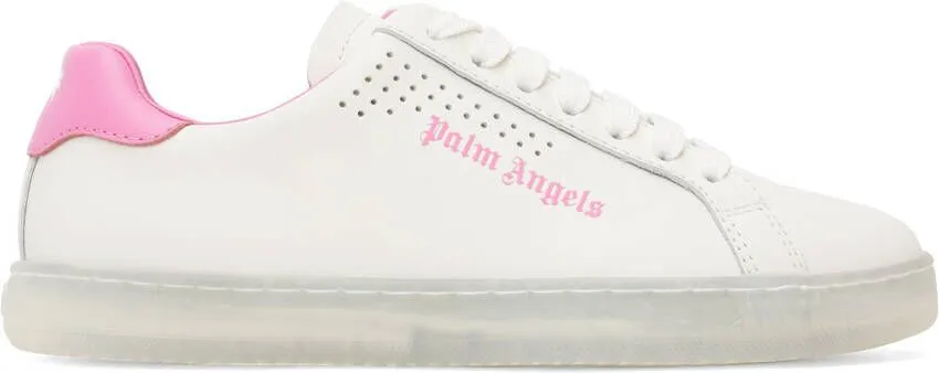 Palm Angels White & Pink Palm One Sneakers