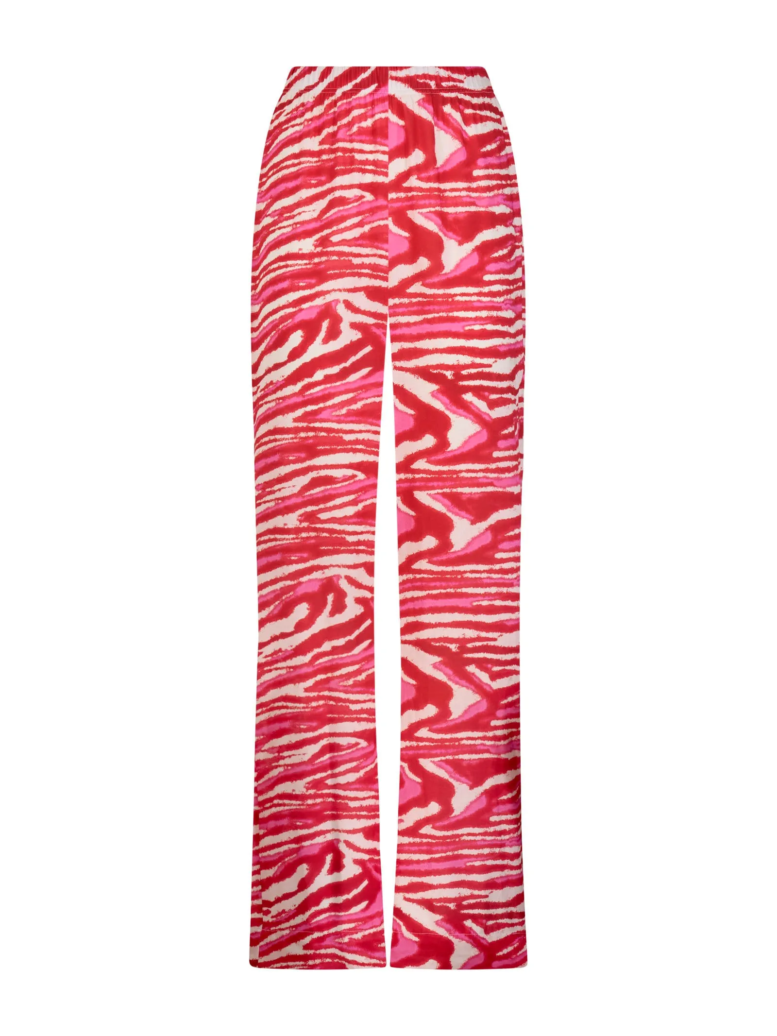 Pantalone a palazzo in Ecoseta - Fant. Ribbon Red