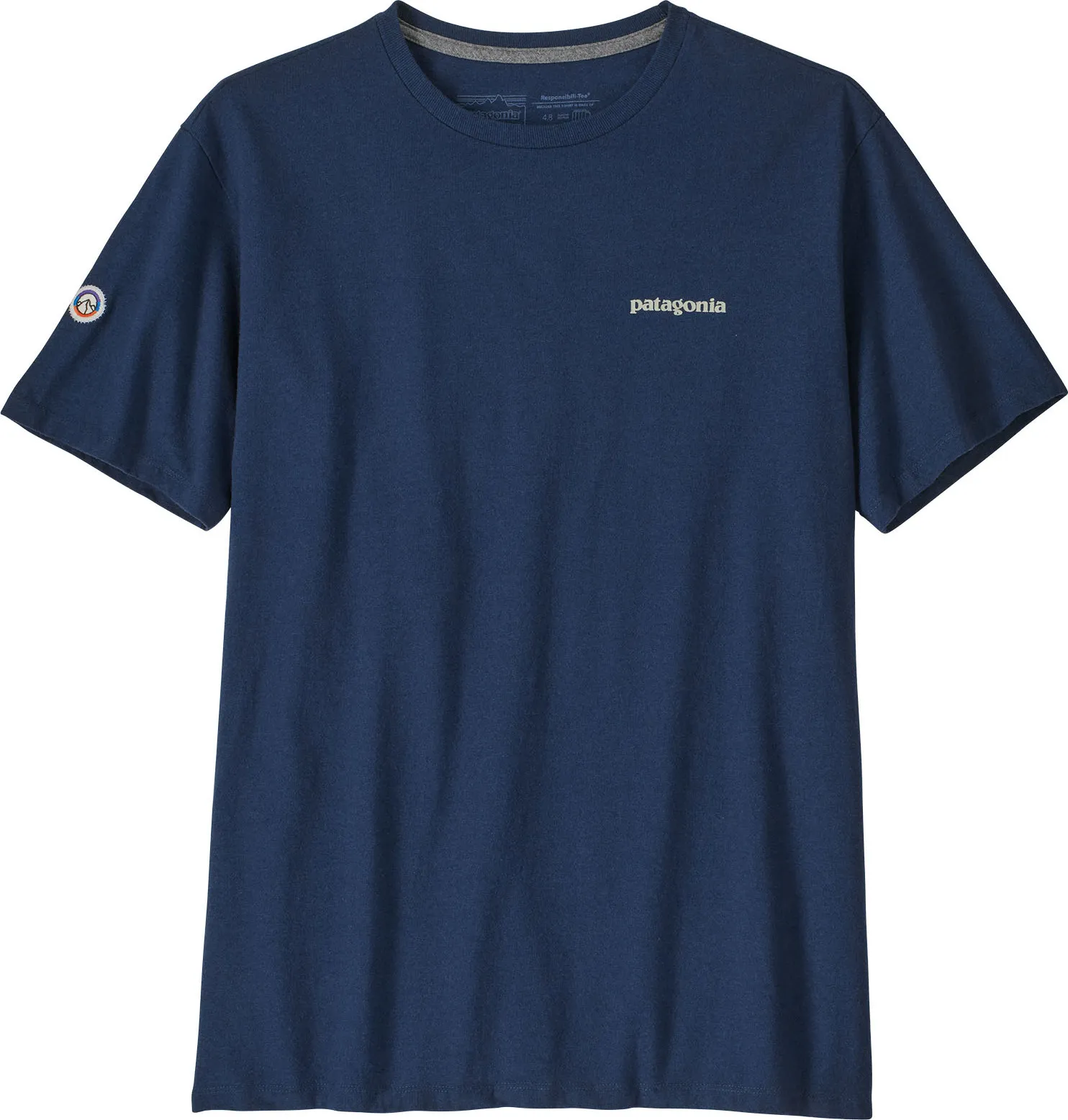 Patagonia Fitz Roy Icon Responsibili-Tee Lagom Blue | Buy Patagonia Fitz Roy Icon Responsibili-Tee Lagom Blue here | Outnorth