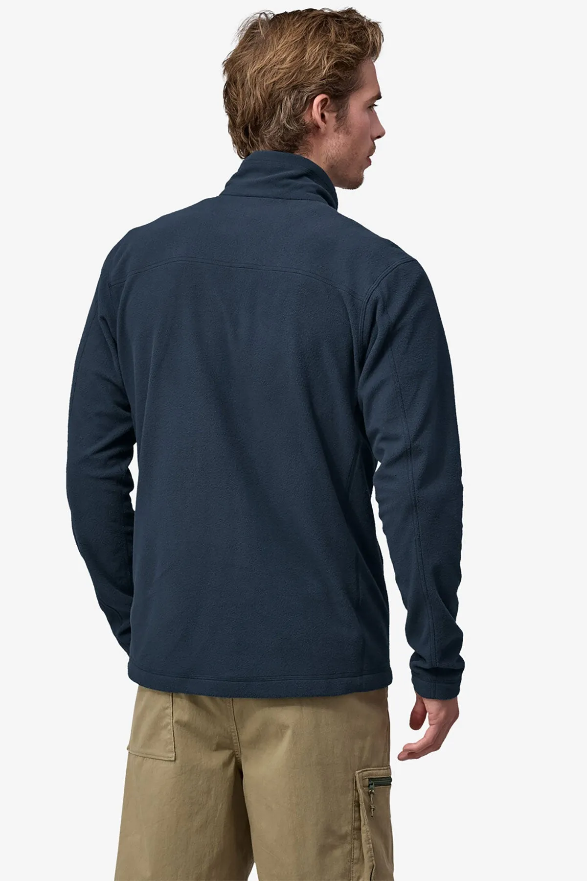 Patagonia Mens Micro D Fleece Custom Jackets, Seabird Grey