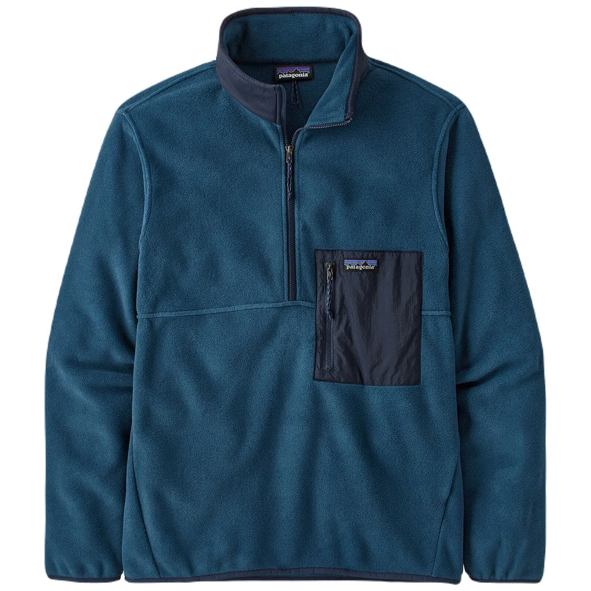 Patagonia Men's Tidepool Blue Microdini 1/2-Zip Fleece Pullover