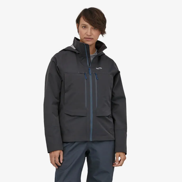 Patagonia Women&apos;s Swiftcurrent Wading Jacket in Smolder Blue