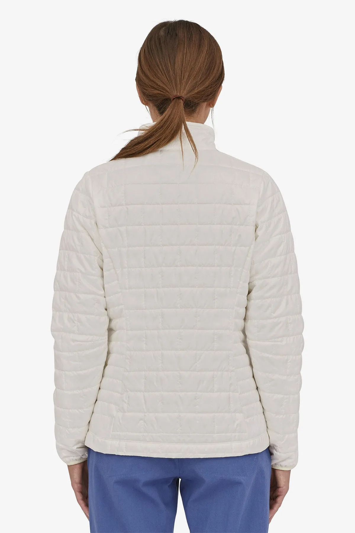 Patagonia Womens Custom Nano Puff Jackets, Birch White