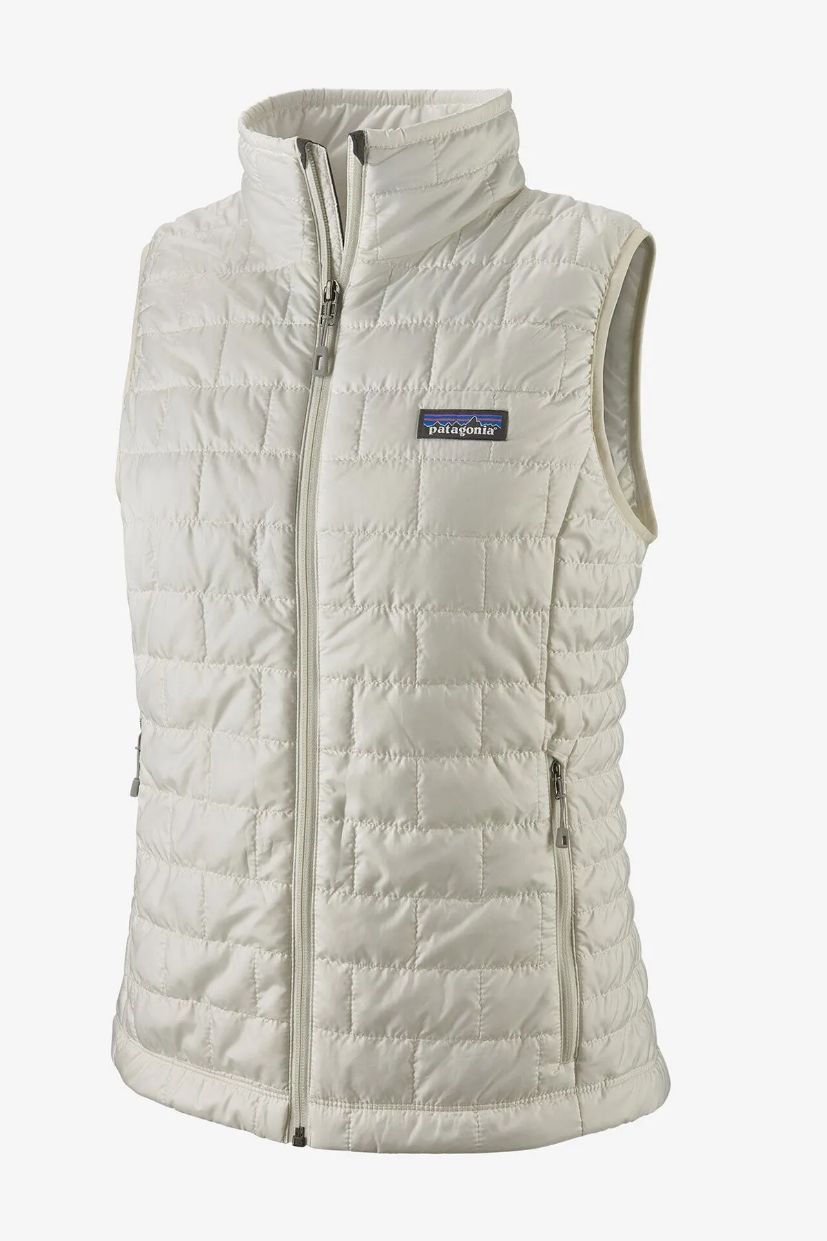 Patagonia Womens Custom Nano Puff Vests, Birch White