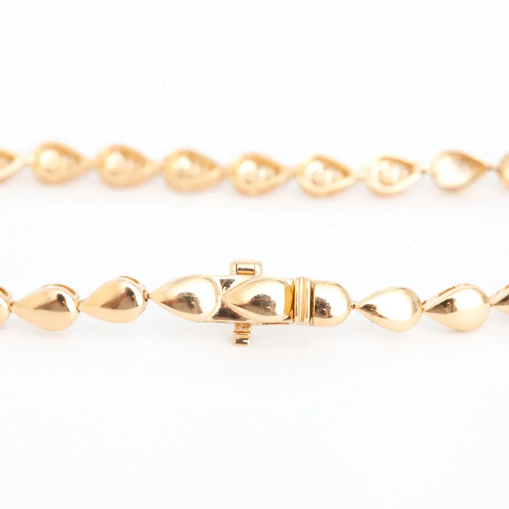Pavé Pear Shape Tennis Bracelet