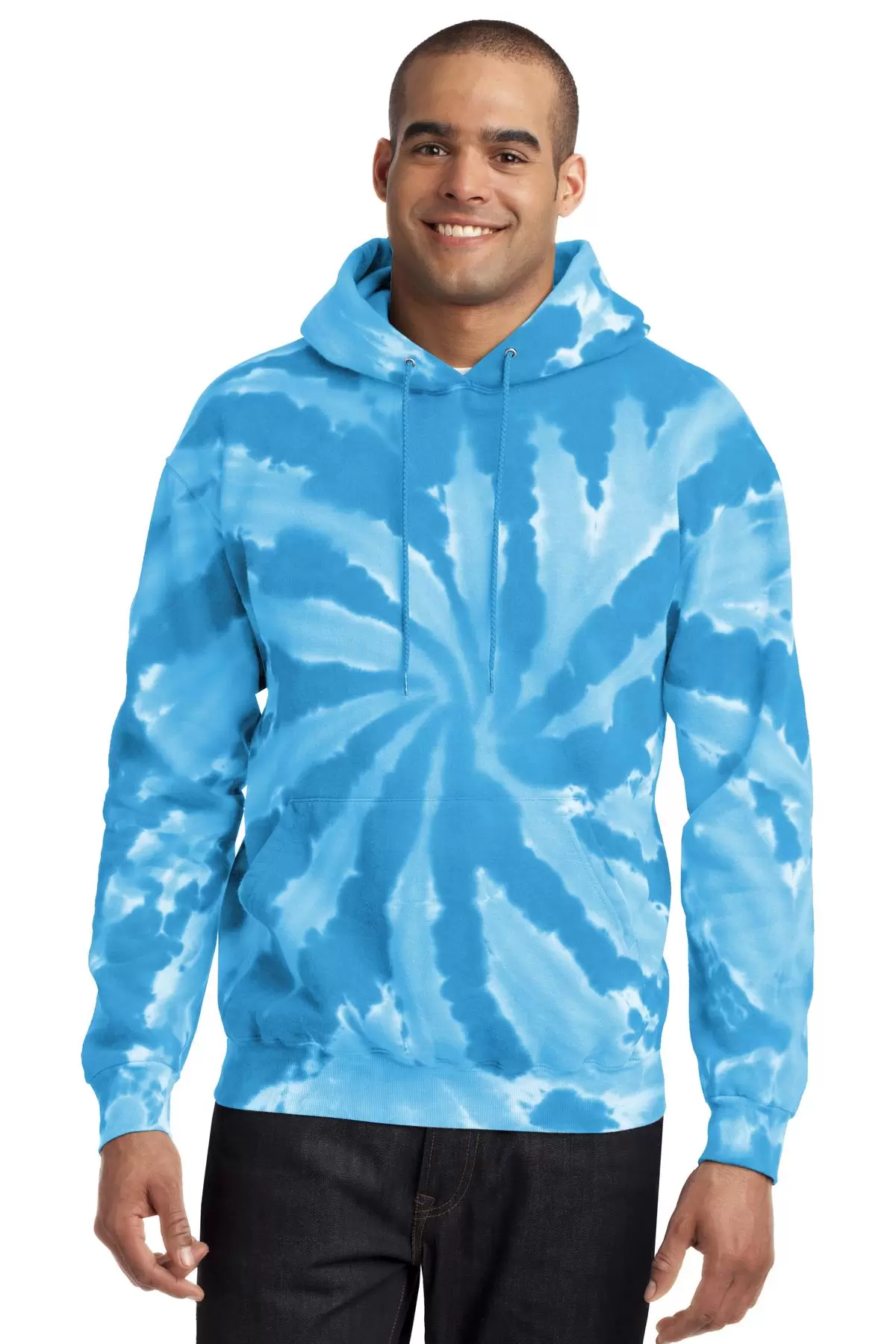 PC146 Port & Company® Essential Tie-Dye Pullover Hooded Sweatshirt SKU: PC146