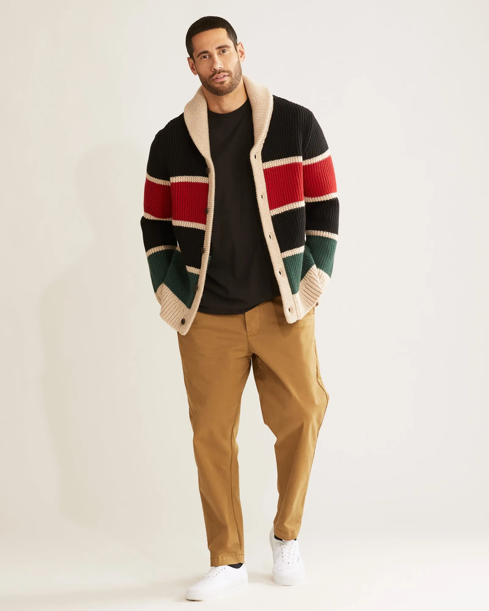 Pendleton Ranger Stripe Lambswool Cardigan