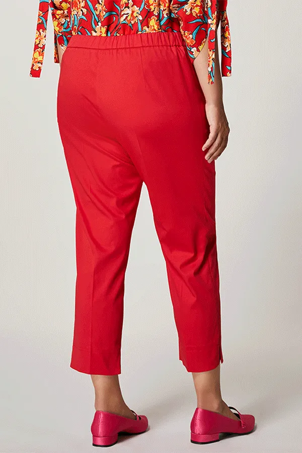 Persona (by Marina Rinaldi) RECITA STRETCH SATIN CROPPED TROUSERS