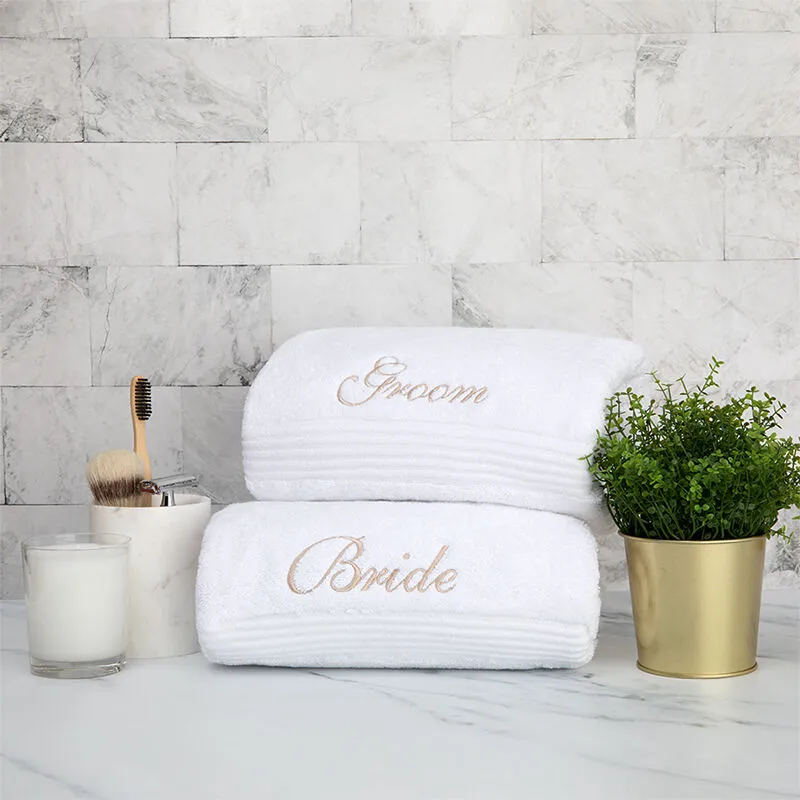 Personalised Embroidered Towels. Custom Embroidered Towels.